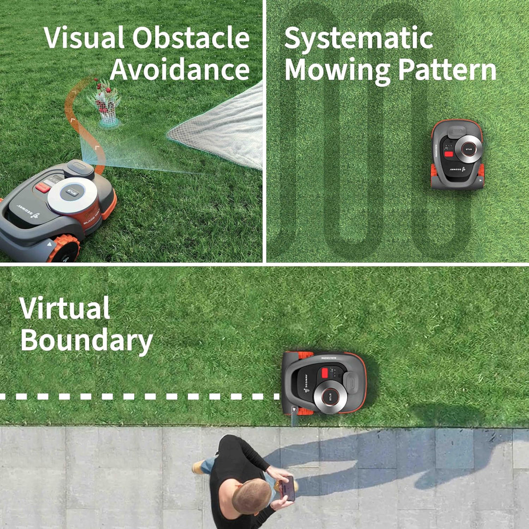Segway Navimow H800A with VisionFence, 800m2  Cutting Area, 5.2Ah Battery