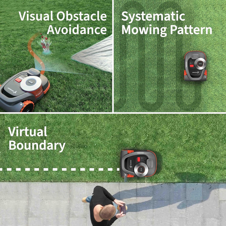 Segway Navimow H800A with VisionFence, 800m2  Cutting Area, 5.2Ah Battery
