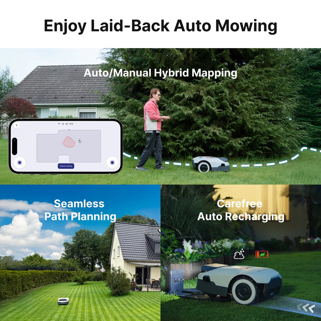 ANTHBOT Genie 600 Robot Lawn Mower – Wire-Free AI Robotic Mower